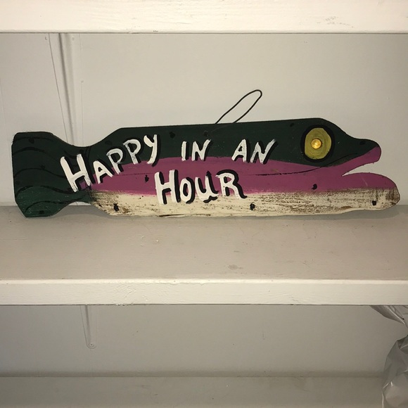 House Decorative Item - Fish - “Happy in an Hour” - Picture 1 of 5